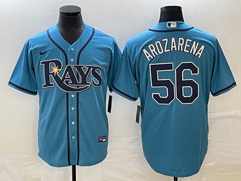 Men's Tampa Bay Rays Randy Arozarena #56 Blue Jersey
